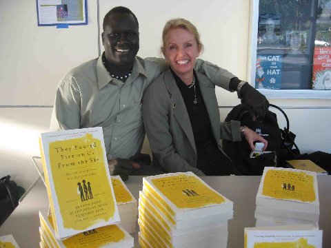 Benjamin and Judy at a book signing.